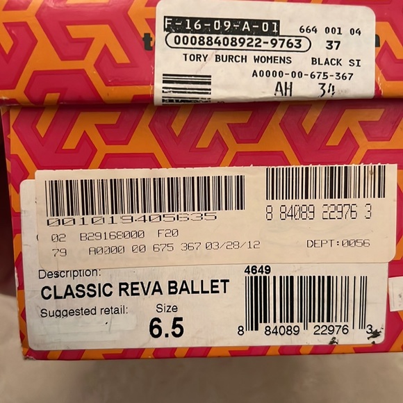 Tory Burch classic ballet flats EXCELLENT CONDITION!!! Silver  Tory accent - Picture 5 of 7